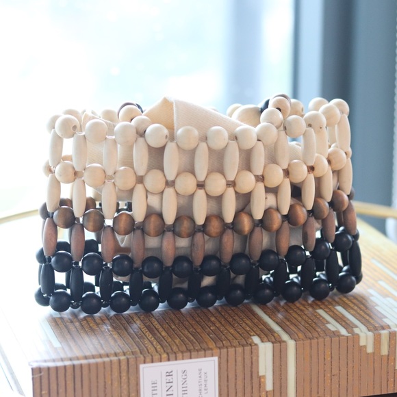 Handmade BAMBOO CLUTCH - NATURAL - Picture 2 of 3